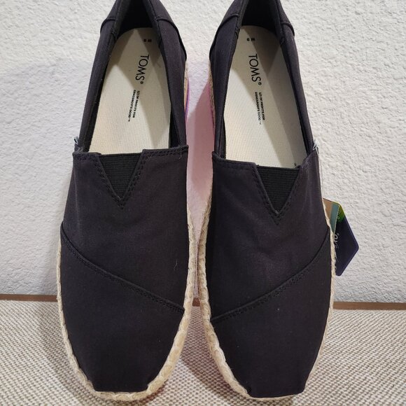 TOMS Womens Alpargata Platform Rope High Slip On Size 9 - Picture 6 of 9